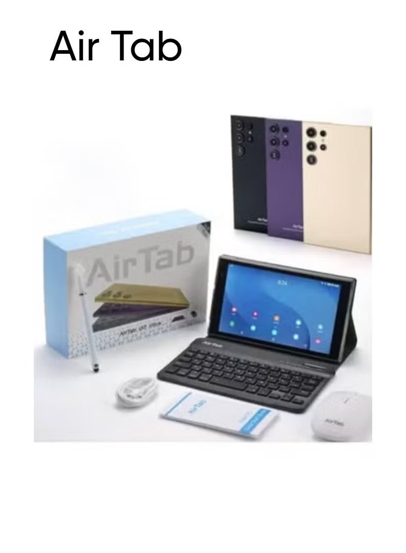 AIR TAB U17 Ultra 7-Inch Smart Android Tablet – 16GB RAM, 1TB Storage, FHD Display, Arabic Keyboard, 8000mAh Battery, Dual SIM & Wi-Fi, Front & Rear Camera – Compact Gold Tablet for Work, Study & Entertainment - Image 2
